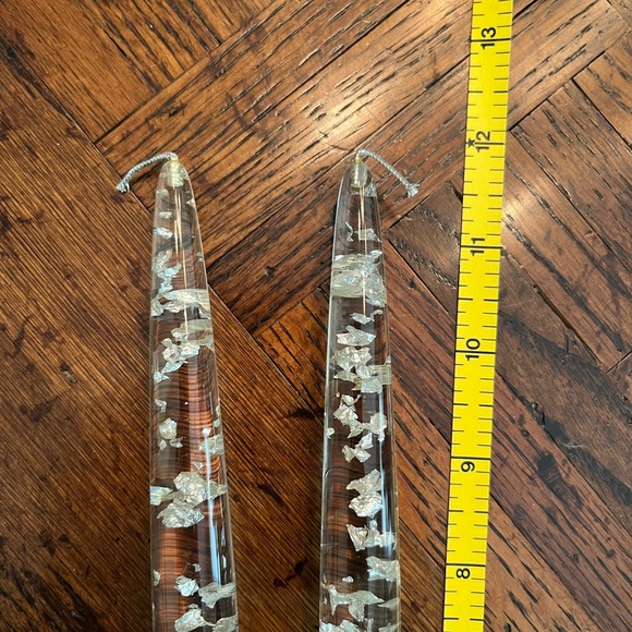 Midcentury Modern Lucite Decorative candle sticks - Picture 2 of 4
